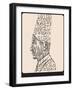 Renaissance Thinker. the Man Made of Words.-RYGER-Framed Art Print