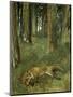 Renard Mort Sous Bois-Edgar Degas-Mounted Giclee Print