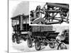 Renard's Automobile Train, Showing Coupling and a Train of Wagons, 1904-null-Stretched Canvas