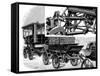 Renard's Automobile Train, Showing Coupling and a Train of Wagons, 1904-null-Framed Stretched Canvas