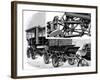 Renard's Automobile Train, Showing Coupling and a Train of Wagons, 1904-null-Framed Giclee Print