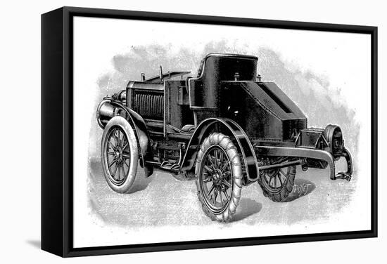 Renard's Tractor Unit, Showing Towing Attachment for Trailers, French, 1904-null-Framed Stretched Canvas