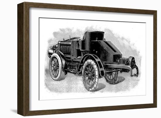 Renard's Tractor Unit, Showing Towing Attachment for Trailers, French, 1904-null-Framed Giclee Print