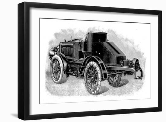 Renard's Tractor Unit, Showing Towing Attachment for Trailers, French, 1904-null-Framed Giclee Print