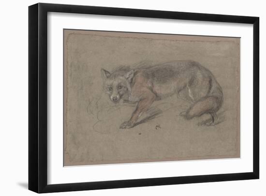 Renard tourné vers la gauche-Pieter Boel-Framed Premium Giclee Print