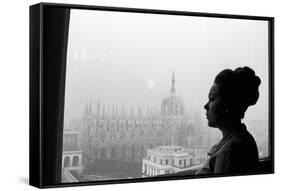 Renata Scotto by the Window-Mario de Biasi-Framed Stretched Canvas