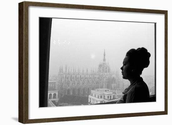 Renata Scotto by the Window-Mario de Biasi-Framed Photographic Print