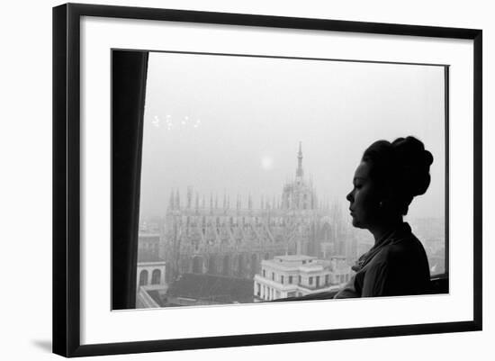 Renata Scotto by the Window-Mario de Biasi-Framed Photographic Print