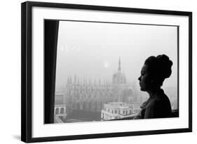 Renata Scotto by the Window-Mario de Biasi-Framed Photographic Print