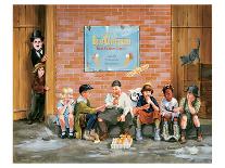 Chaplin Kid Alley Ice Cream-Renate Holzner-Art Print