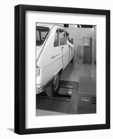 Renault 16 Tl Automatic on a Laycock Brake Testing Machine, Sheffield, 1972-Michael Walters-Framed Photographic Print