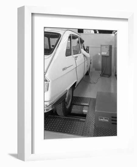 Renault 16 Tl Automatic on a Laycock Brake Testing Machine, Sheffield, 1972-Michael Walters-Framed Photographic Print