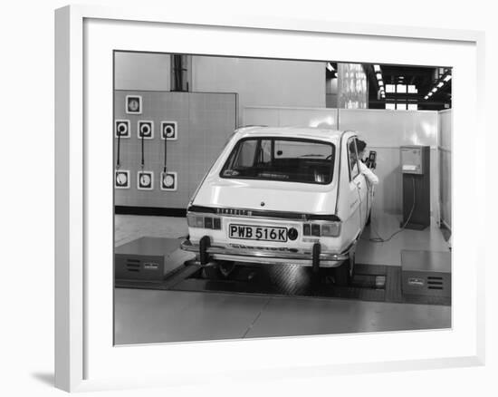 Renault 16 Tl Automatic on a Laycock Brake Testing Machine, Sheffield, 1972-Michael Walters-Framed Photographic Print