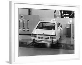 Renault 16 Tl Automatic on a Laycock Brake Testing Machine, Sheffield, 1972-Michael Walters-Framed Photographic Print