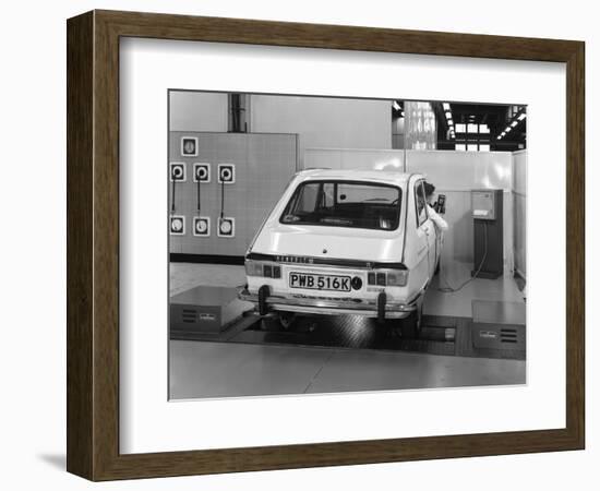 Renault 16 Tl Automatic on a Laycock Brake Testing Machine, Sheffield, 1972-Michael Walters-Framed Photographic Print