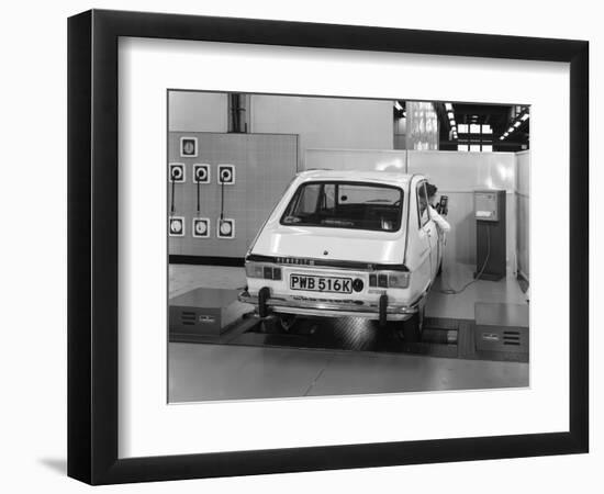 Renault 16 Tl Automatic on a Laycock Brake Testing Machine, Sheffield, 1972-Michael Walters-Framed Photographic Print