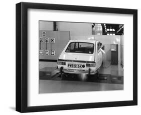 Renault 16 Tl Automatic on a Laycock Brake Testing Machine, Sheffield, 1972-Michael Walters-Framed Photographic Print