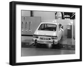 Renault 16 Tl Automatic on a Laycock Brake Testing Machine, Sheffield, 1972-Michael Walters-Framed Photographic Print