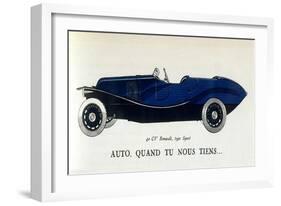 Renault 40Cv Sport-null-Framed Art Print