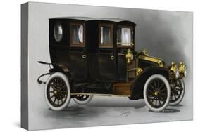Renault Ax Twin Coupe' Limousine, from 1911 Renault Catalog, France, 20th Century-null-Stretched Canvas