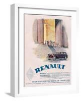 Renault, Magazine Advertisement, USA, 1930-null-Framed Giclee Print