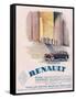 Renault, Magazine Advertisement, USA, 1930-null-Framed Stretched Canvas