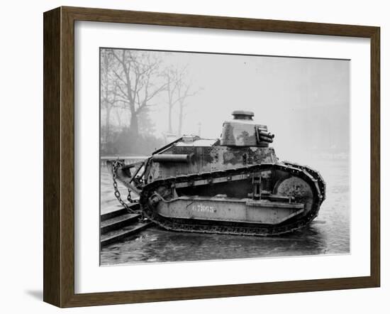 Renault Tank with 57mm Cannon, c.1918-Jacques Moreau-Framed Photographic Print