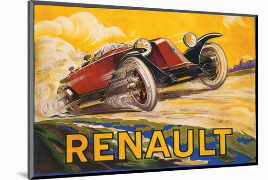 Renault-De Bay-Mounted Premium Giclee Print