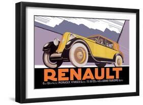 Renault-null-Framed Art Print