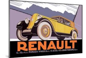 Renault-null-Mounted Art Print