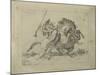 Rencontre de cavaliers maures-Eugene Delacroix-Mounted Giclee Print