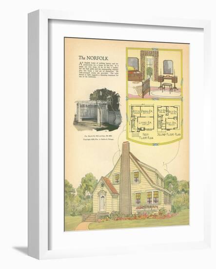 Rendering of American Home-null-Framed Art Print