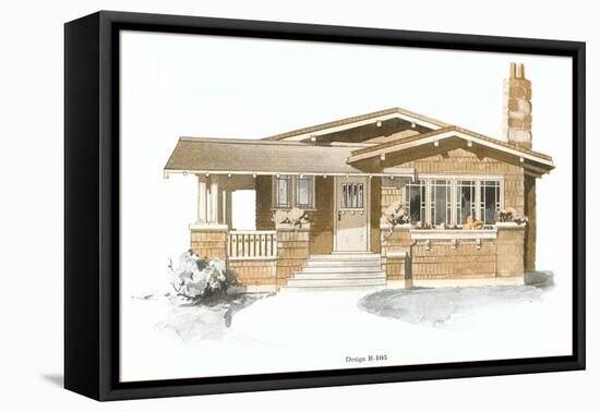 Rendering of Craftsman House-null-Framed Stretched Canvas