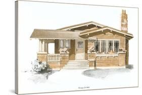 Rendering of Craftsman House-null-Stretched Canvas