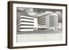 Rendering of Futuristic Factory-null-Framed Art Print