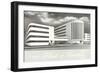 Rendering of Futuristic Factory-null-Framed Art Print