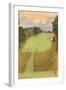 Rendering of Golf Course, 385 Yards, Par 4-null-Framed Art Print