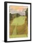 Rendering of Golf Course, 385 Yards, Par 4-null-Framed Art Print