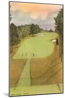 Rendering of Golf Course, 385 Yards, Par 4-null-Mounted Art Print