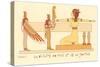 Rendering of the Goddess of Truth and Justice (Maat) Egypt-null-Stretched Canvas