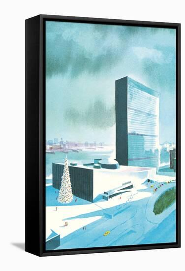 Rendering of Un Buildings-null-Framed Stretched Canvas