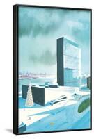 Rendering of Un Buildings-null-Framed Art Print