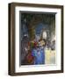 “ Rendez-Vous ” A Couple Lazing during a Summer Party, under the Eyes of Masks Characters Painting-Konstantin Andreevic Somov-Framed Giclee Print