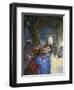“ Rendez-Vous ” A Couple Lazing during a Summer Party, under the Eyes of Masks Characters Painting-Konstantin Andreevic Somov-Framed Giclee Print