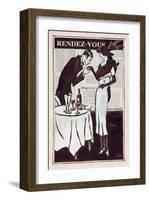 Rendez-Vous Chez Etienne-Rene Stein-Framed Art Print