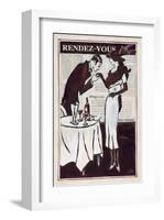 Rendez-Vous Chez Etienne-Rene Stein-Framed Art Print