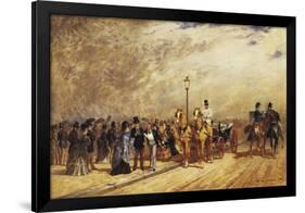 Rendez-Vous in the Bois De Boulogne-Auguste de Molin-Framed Giclee Print