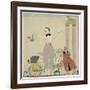 Rendez-Vous (W/C on Paper)-Georges Barbier-Framed Giclee Print