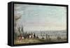 Rendezvous, 1837-Alfred Jacob Miller-Framed Stretched Canvas