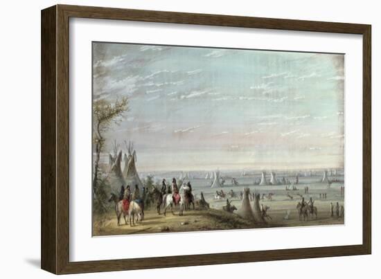 Rendezvous, 1837-Alfred Jacob Miller-Framed Giclee Print